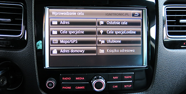 Aktualizacja map w nawigacji RNS850 - VW Touareg. Polski język i lektor.