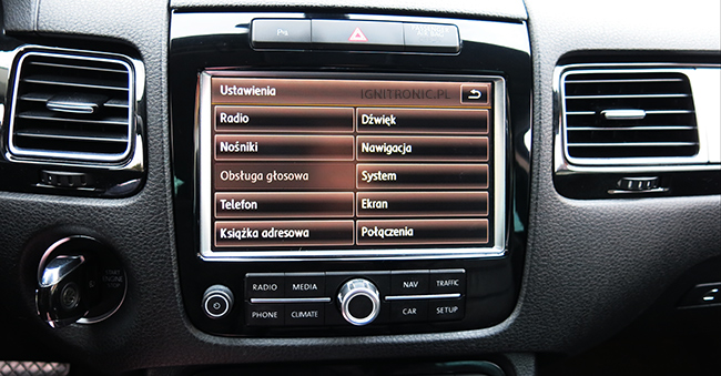 VW Touareg - właczenie polskiego języka ( licznik + RNS850 )